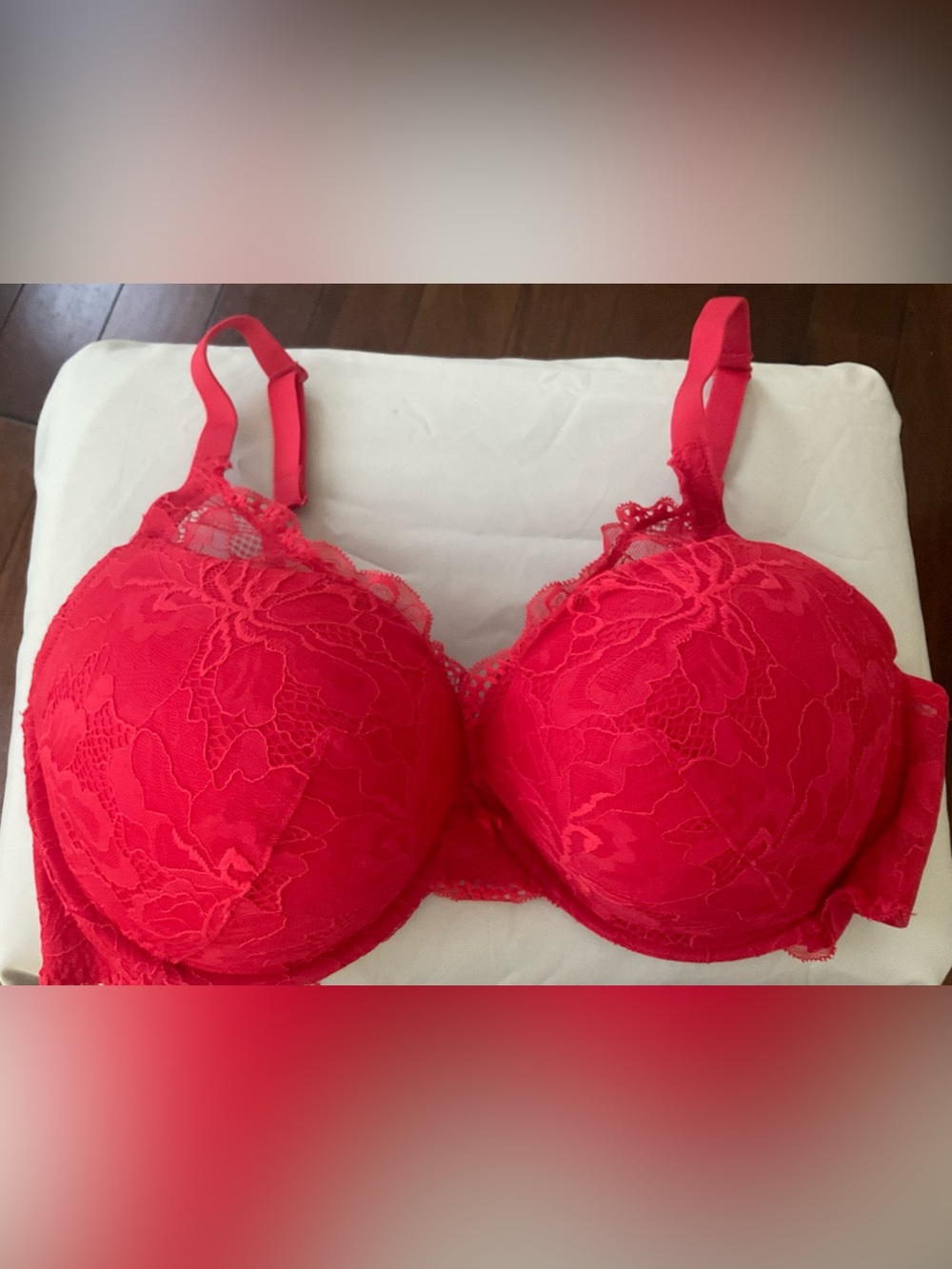 Red Auden Underwire Bra - Plus sized